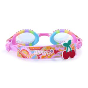 Classic Edition Rainbow Swirl Bling2o zwembril - Zwembril met kleurrijk regenboogpatroon en swirls op het frame.