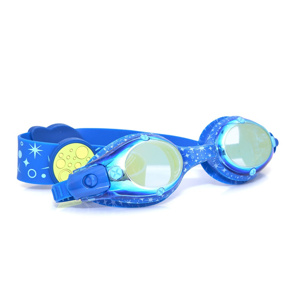 Solar System Blue Moon Bling2o zwembril - Zwembril met blauw design en maan- en sterrenaccenten op het frame.