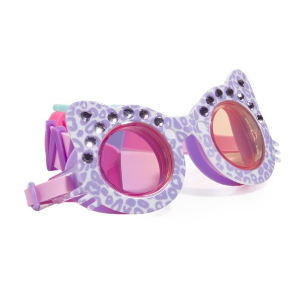 Ontdek de betovering van de The Cats Meow Mittens Purple Bling2o zwembril - Een paarse zwembril met speelse kattenklauw-details op de band.