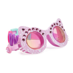 The Cats Meow Purr-fect Pink Bling2o zwembril - Roze zwembril met kattenoortjes en schattige kattengezichtjes.